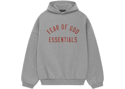 Fear of God Essentials Fleece Hoodie Dark Heather - authentic Fear of God apparel