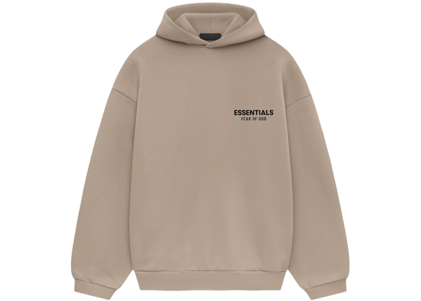 Fear of God Essentials Fleece Hoodie Desert Sand - vue 360