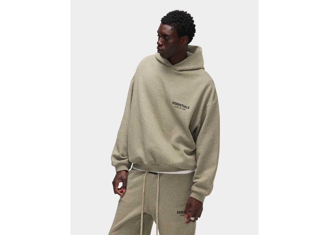 Fear of God Essentials Fleece-Hoodie (Herbst/Winter 2024) Heather Gray