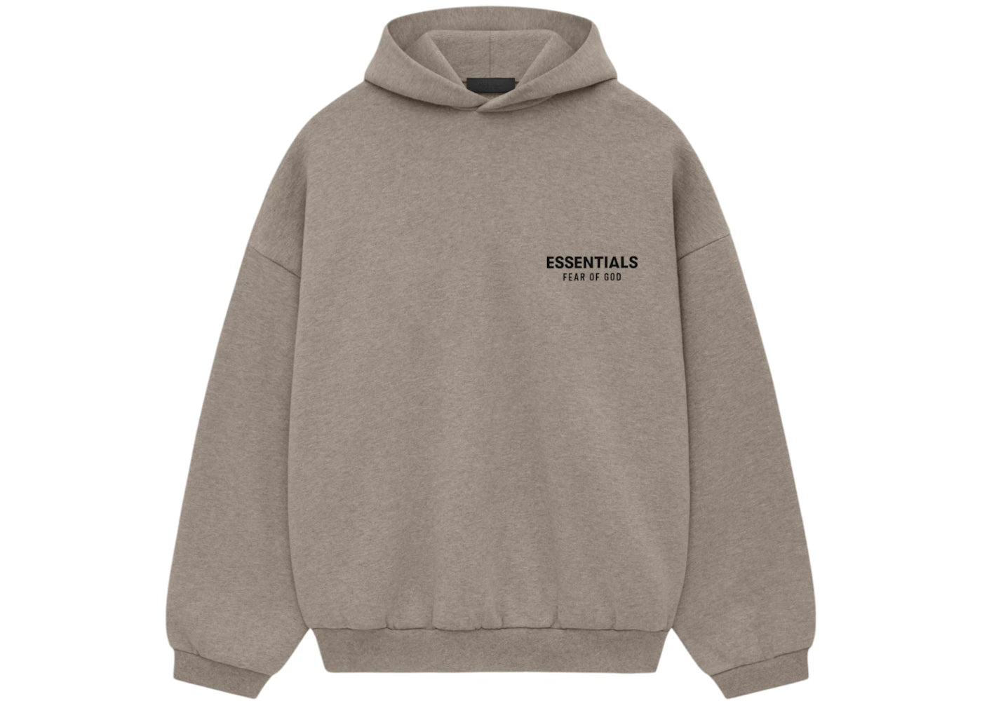 Fear of God Essentials Fleece Hoodie (FW24) Heather Gray - vue 360
