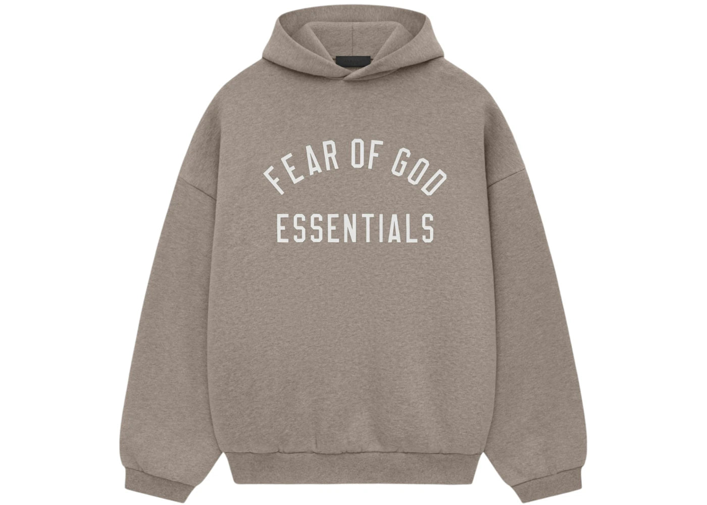 Fear of God Essentials Fleece Hoodie Heather Gray - vue 360