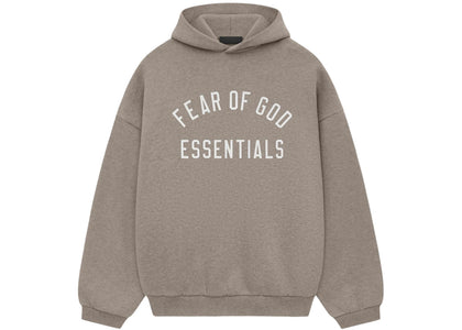 Fear of God Essentials Fleece Hoodie Heather Gray - authentic Fear of God apparel
