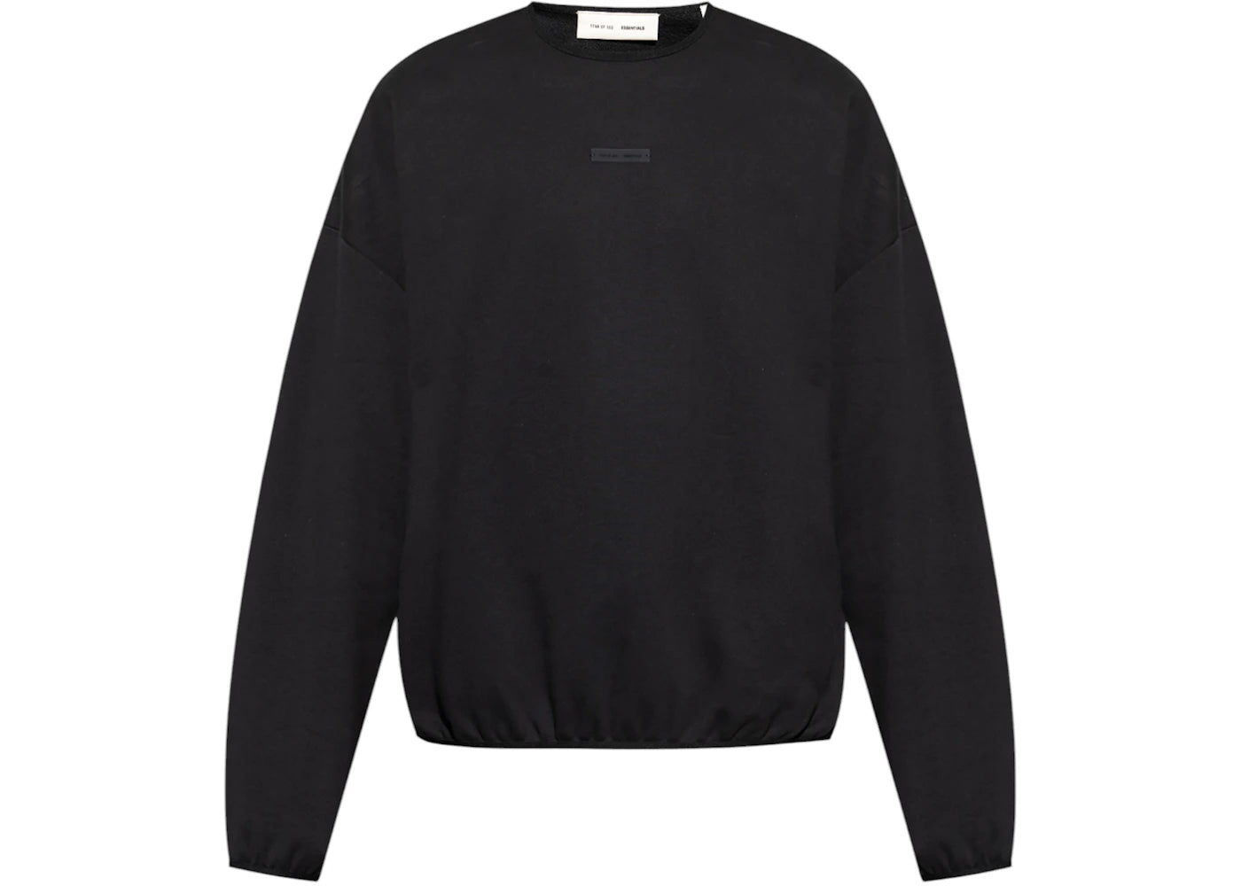 Fear of God Essentials Fleece Hoodie Jet Black - vue 360