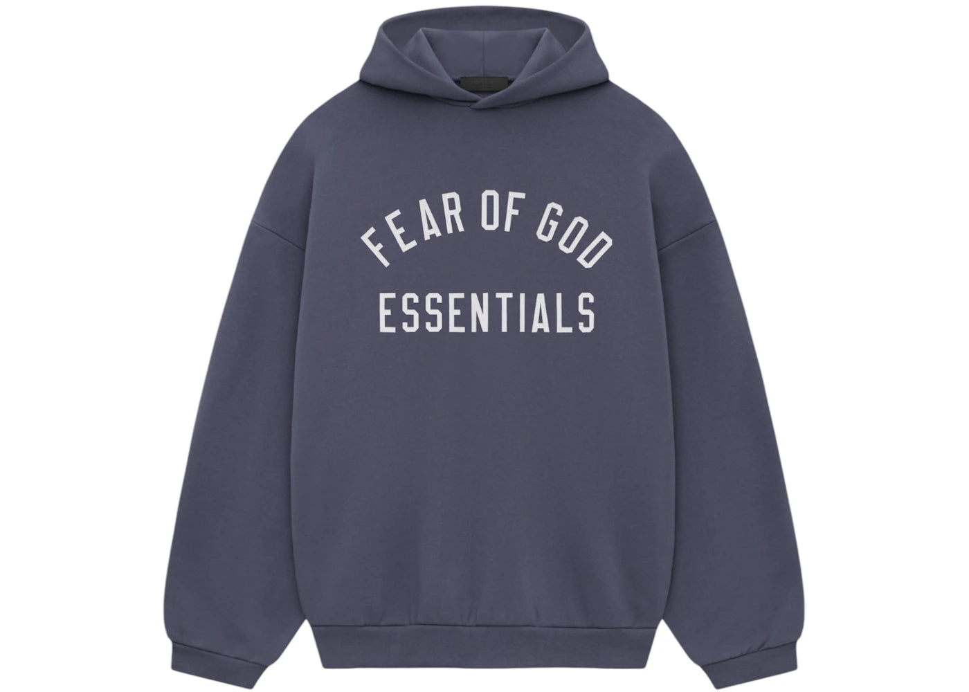 Fear of God Essentials Fleece Hoodie Navy - vue 360