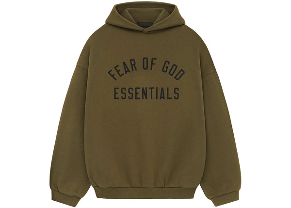 Fear of God Essentials Fleece Hoodie Olive sneakers - authentic Fear of God shoes