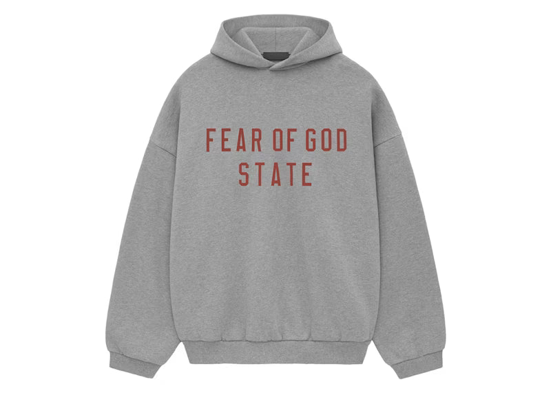 Fear of God Essentials Fleece II Hoodie Dark Heather - vue 360