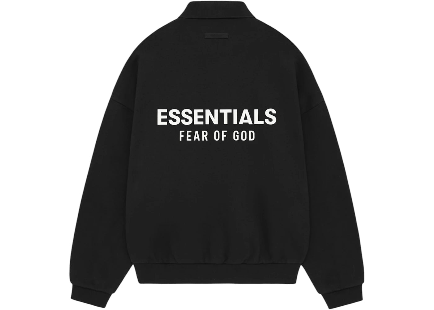 Fear of God Essentials Fleece Polo (FW24) Black - vue secondaire B