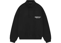 Fear of God Essentials Fleece Polo (FW24) Black
