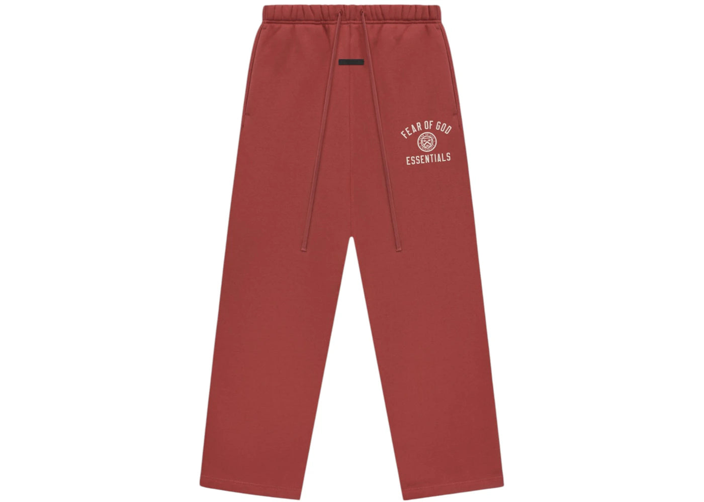 Fear of God Essentials Fleece Relaxed Sweatpant Crimson - vue 360