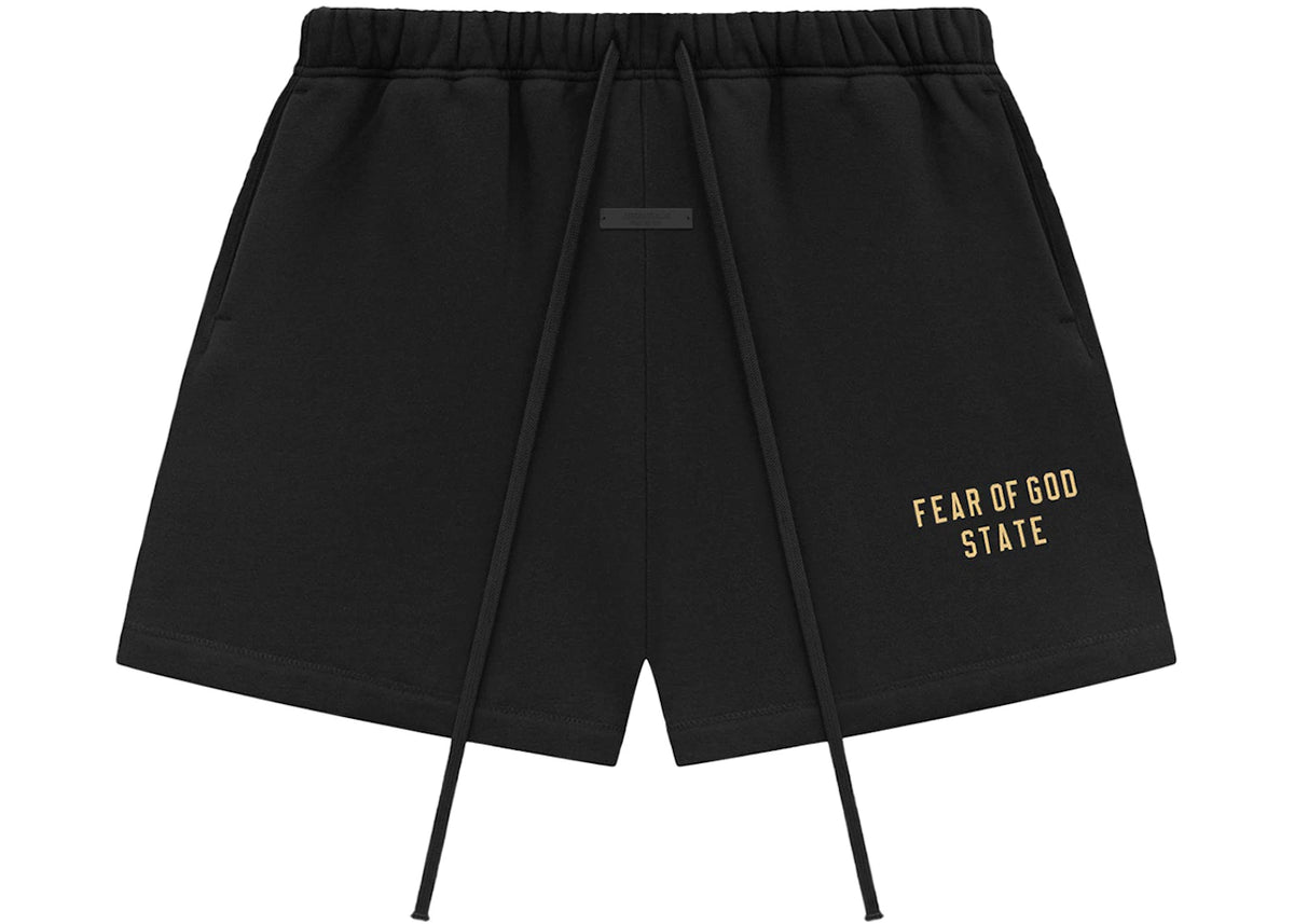 Fear of God Essentials Fleece Soccer Short Black - vue secondaire B