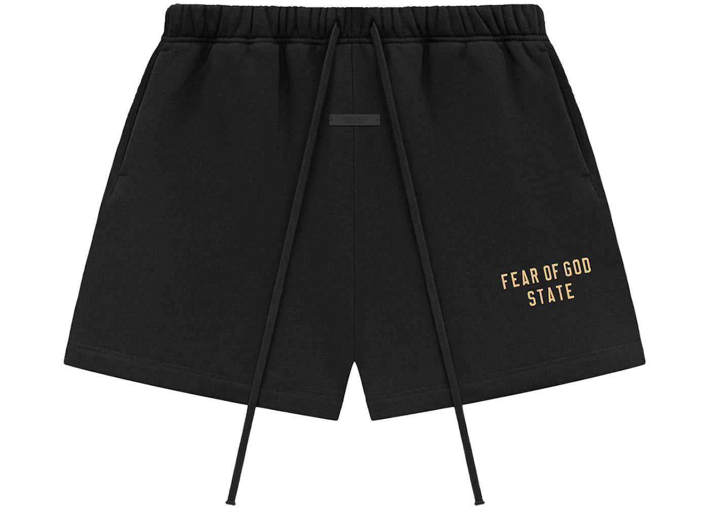 Fear of God Essentials Fleece Soccer Short Black - vue secondaire A