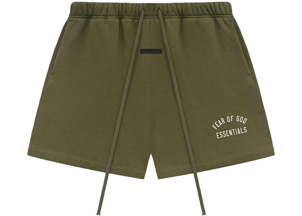 Fear of God Essentials Fleece Soccer Short Military - vue secondaire A