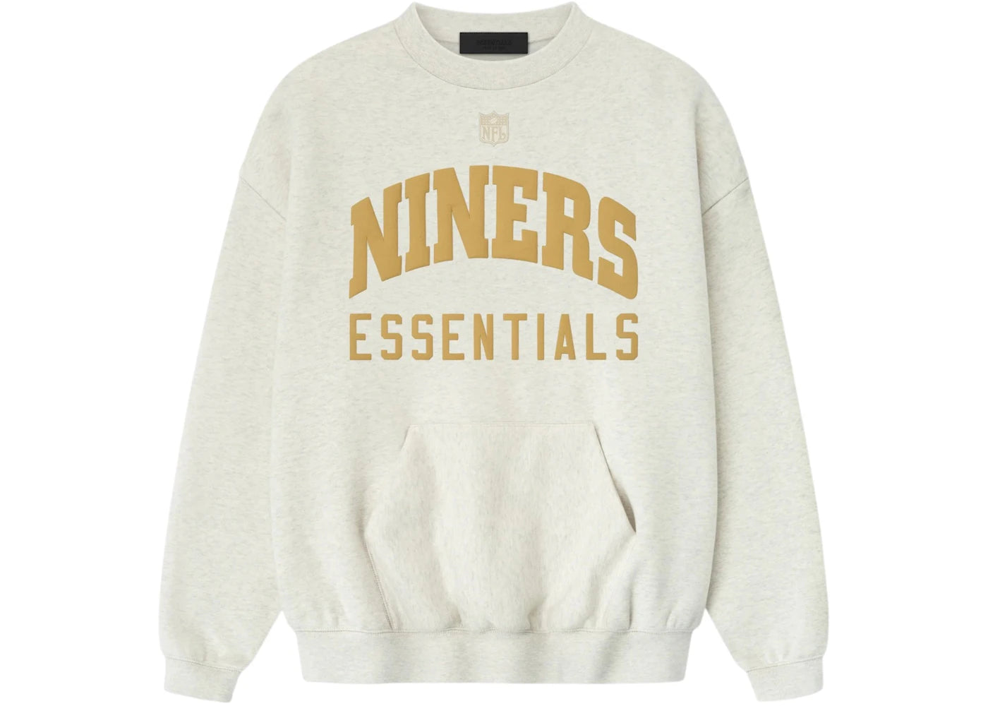 Fear of God Essentials Forty Niners Sport Crewneck Oatmeal Heather - vue 360