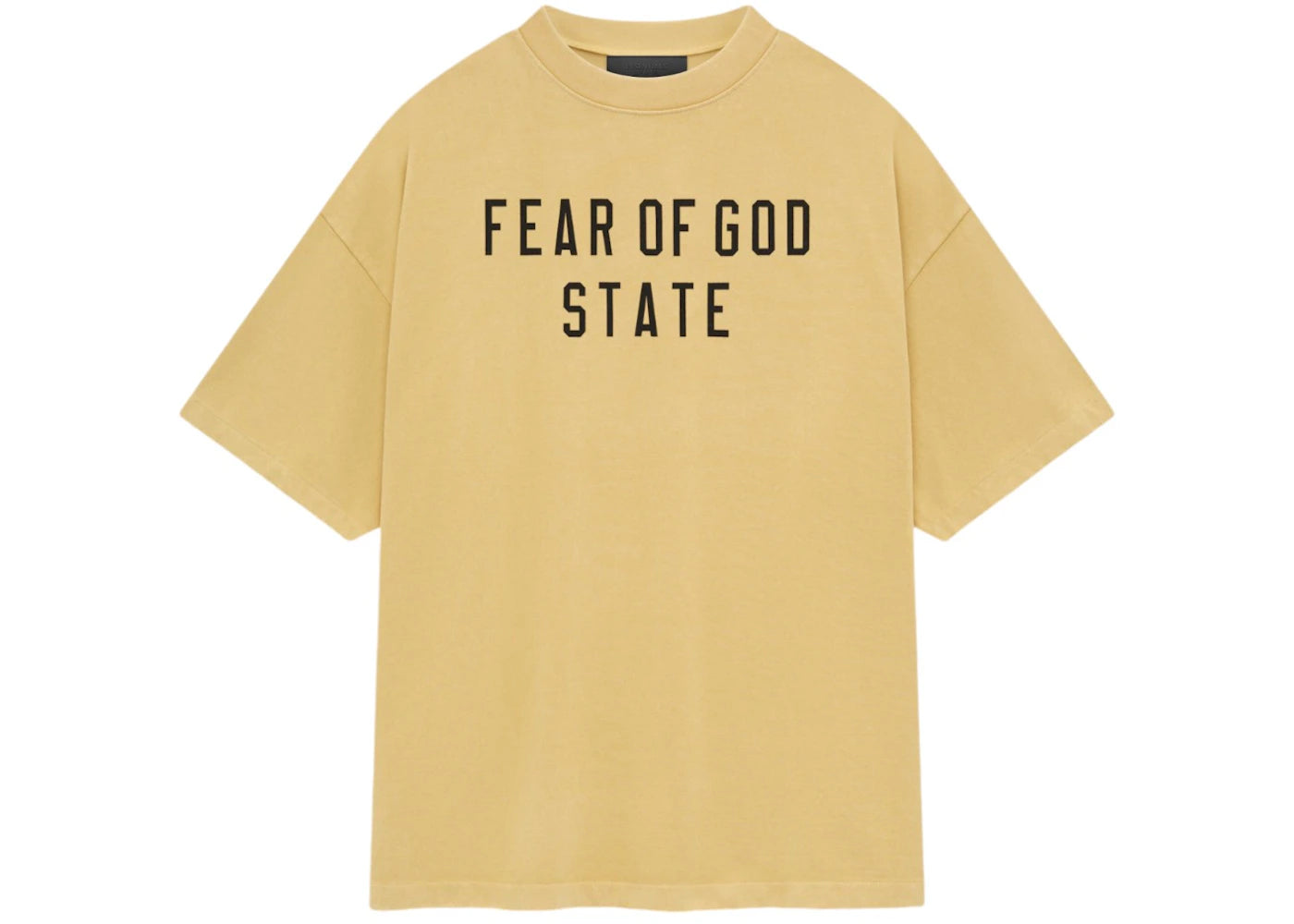 Fear of God Essentials Heavy Crewneck Tee Amber - vue 360