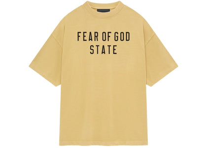 Fear of God Essentials Heavy Crewneck Tee Amber - authentic Fear of God product