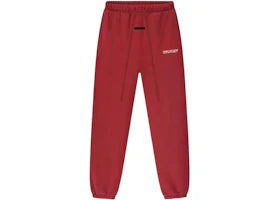 Fear of God Essentials Heavy Fleece Klassische Sweatpants Crimson - vue secondaire A