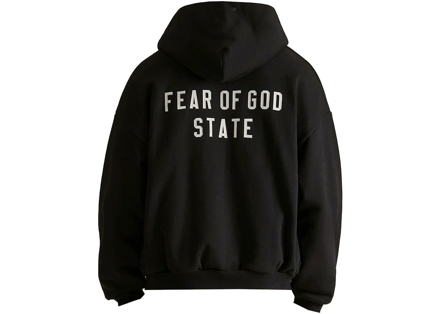 Fear of God Essentials Heavy Fleece Full Zip Hoodie Black - vue secondaire A
