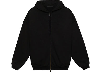 Fear of God Essentials Heavy Fleece Full Zip Hoodie Black - authentic Fear of God apparel