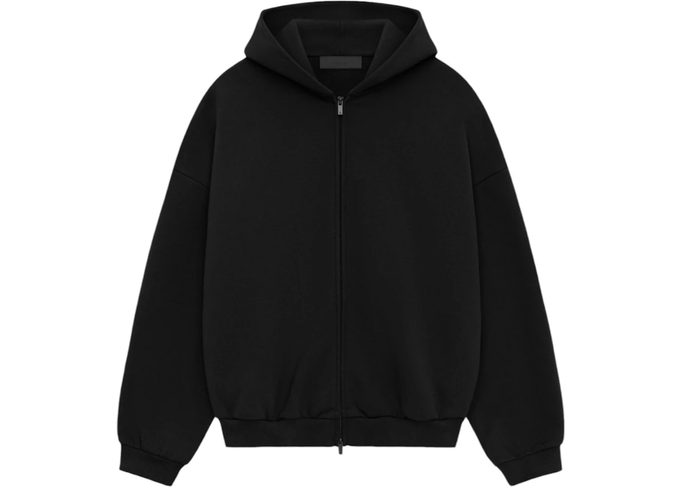 Fear of God Essentials Heavy Fleece Fullzip Hoodie Black - vue secondaire B