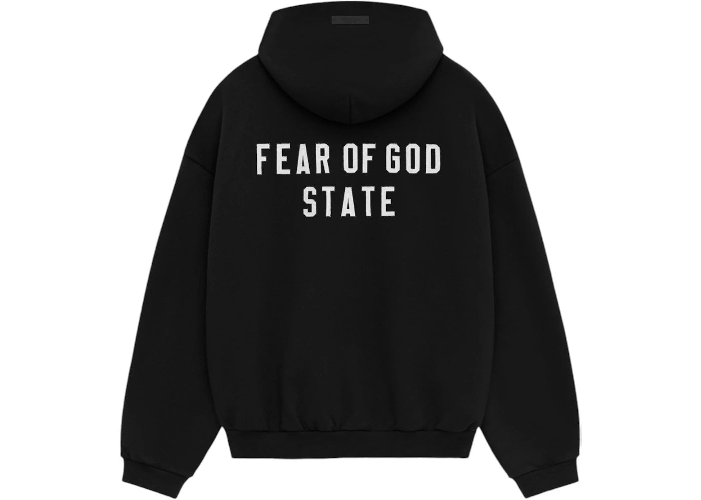 Fear of God Essentials Heavy Fleece Fullzip Hoodie Black - vue secondaire A