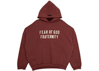 Fear of God Essentials Heavy Fleece Hoodie Crimson
