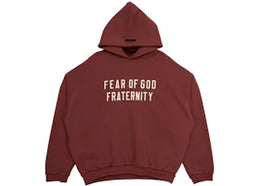 Fear of God Essentials Heavy Fleece Hoodie Crimson - authentic Fear of God apparel