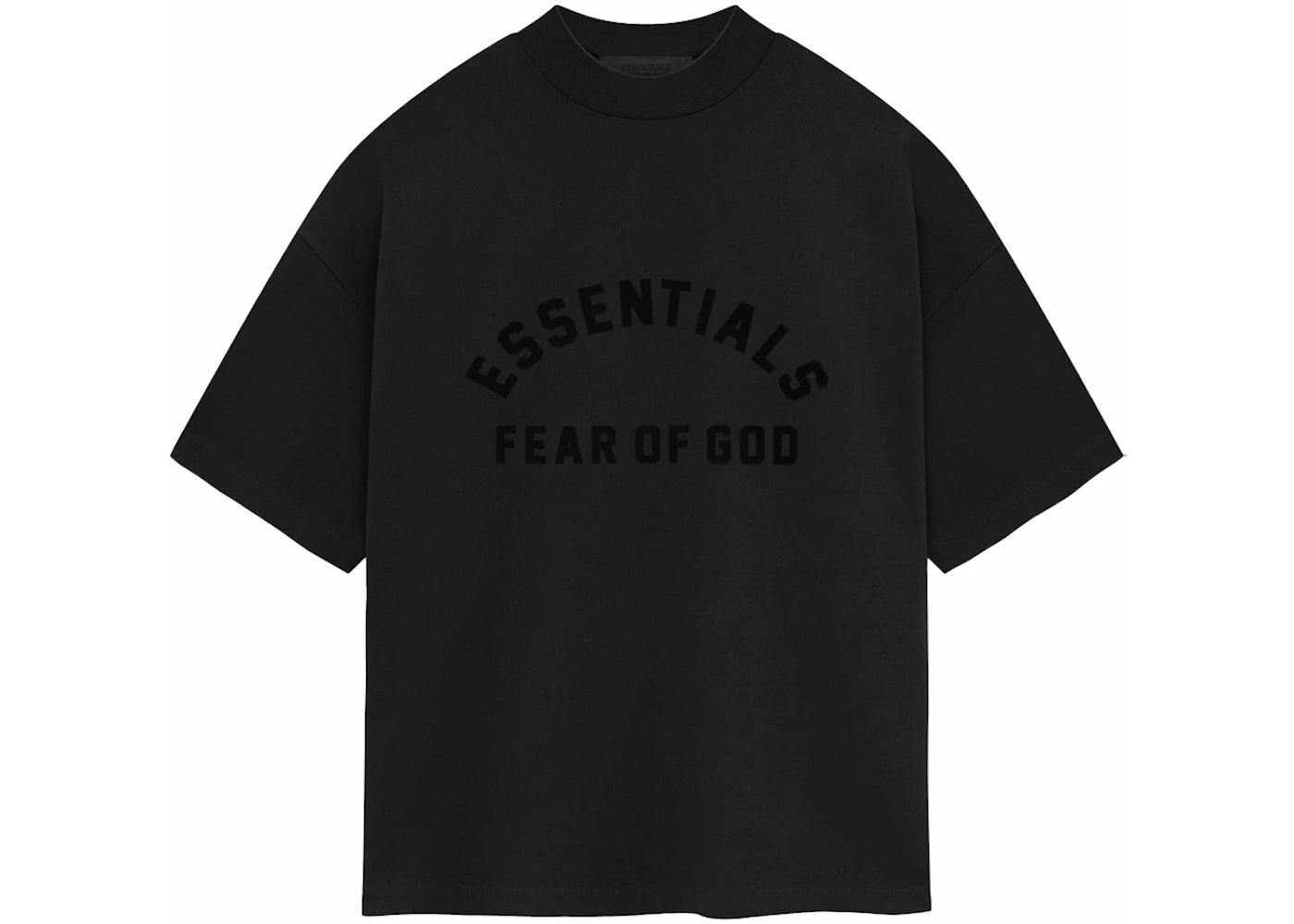 Fear of God Essentials Heavy Jersey Crewneck Tee Jet Black - vue secondaire A