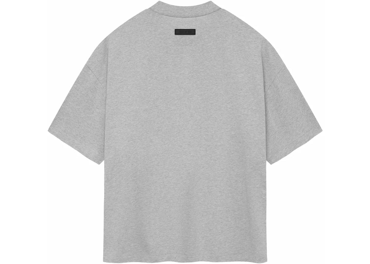 Fear of God Essentials Heavy Jersey Crewneck Tee Light Heather Grey - vue secondaire B