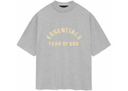 Fear of God Essentials Heavy Jersey Crewneck Tee Light Heather Grey - authentic Fear of God apparel
