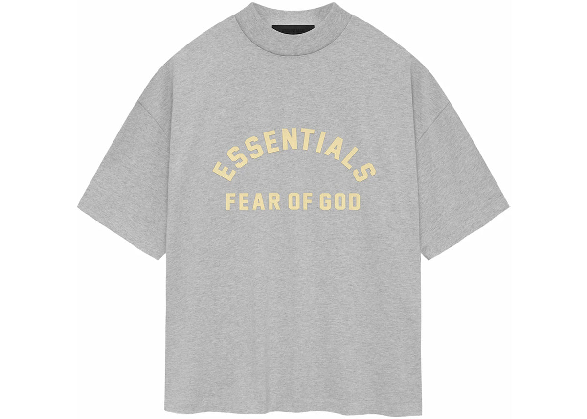 Fear of God Essentials Heavy Jersey Crewneck Tee Light Heather Grey - vue secondaire A