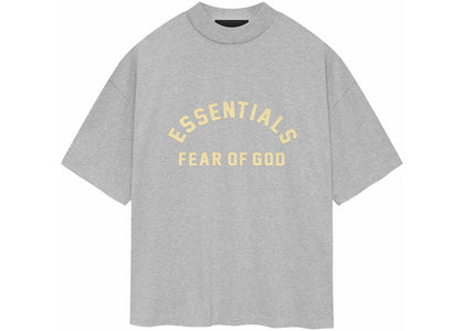 Fear of God Essentials Heavy Jersey Crewneck Tee Light Heather Grey - apparel view 2