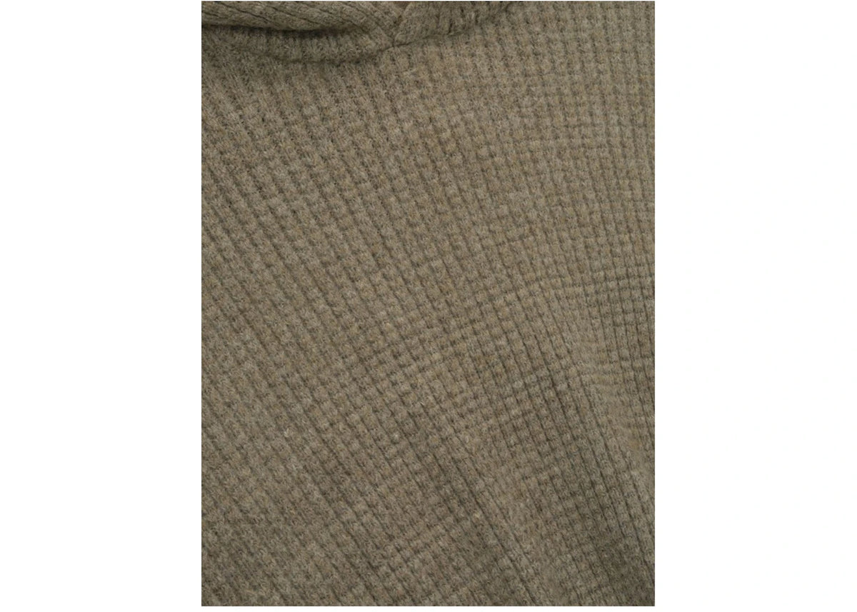 Fear of God Essentials Heavy Waffle 90's Hoodie Homestead Heather - vue secondaire B