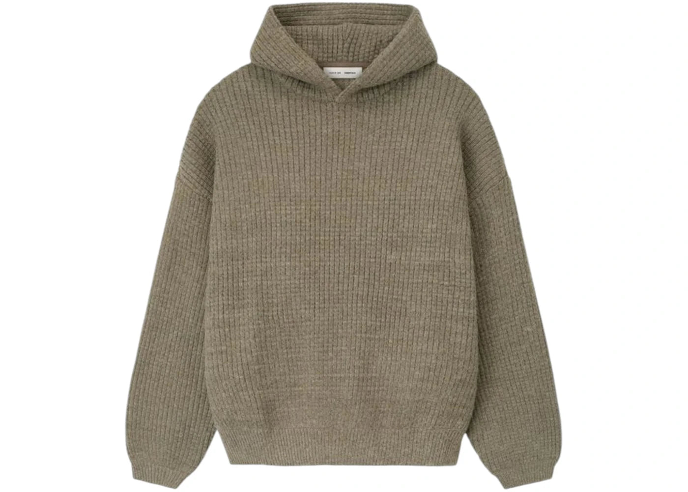 Fear of God Essentials Heavy Waffle 90's Hoodie Homestead Heather - vue secondaire A