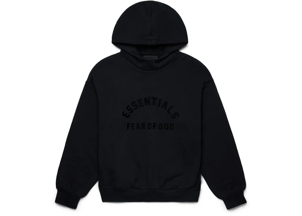 Fear of God Essentials Arch Logo Hoodie Jet Black sneakers - authentic Fear of God shoes
