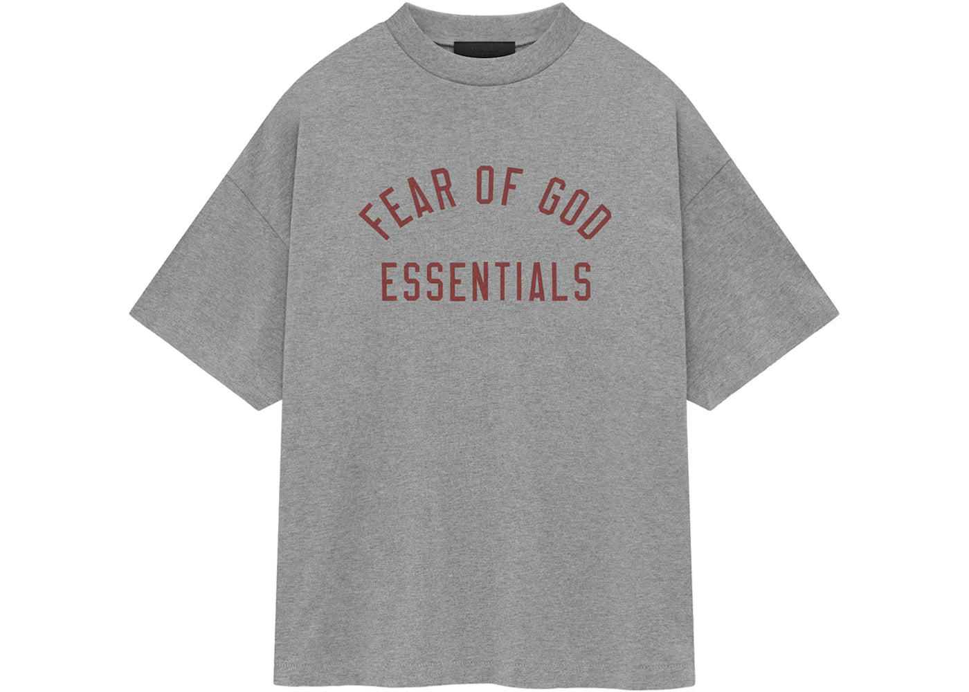 Fear of God Essentials Jersey Crewneck Tee Dark Heather - vue 360