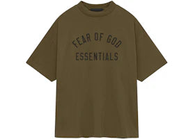 Fear of God Essentials Jersey Crewneck Tee Olive