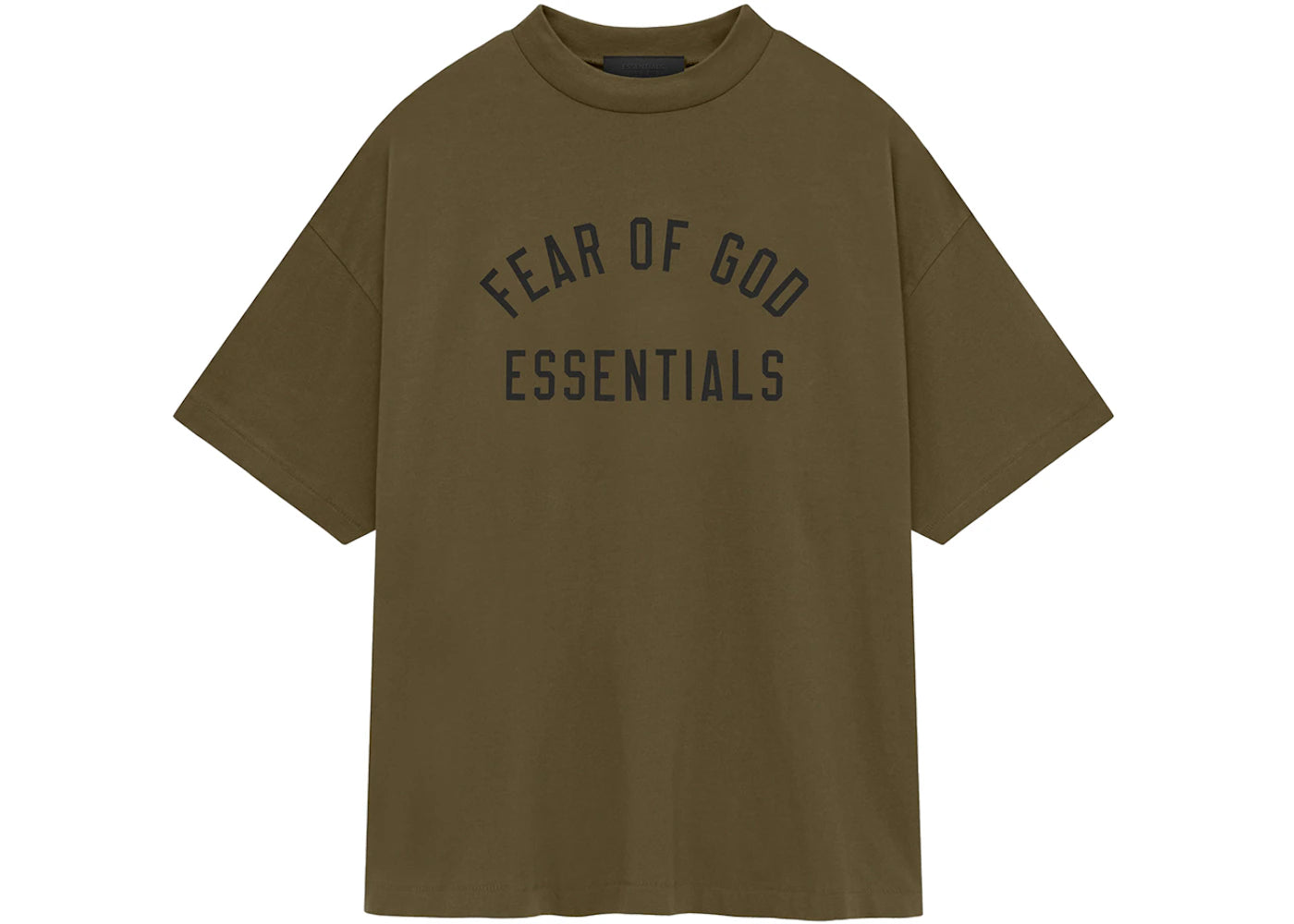 Fear of God Essentials Jersey Crewneck Tee Olive - vue secondaire A