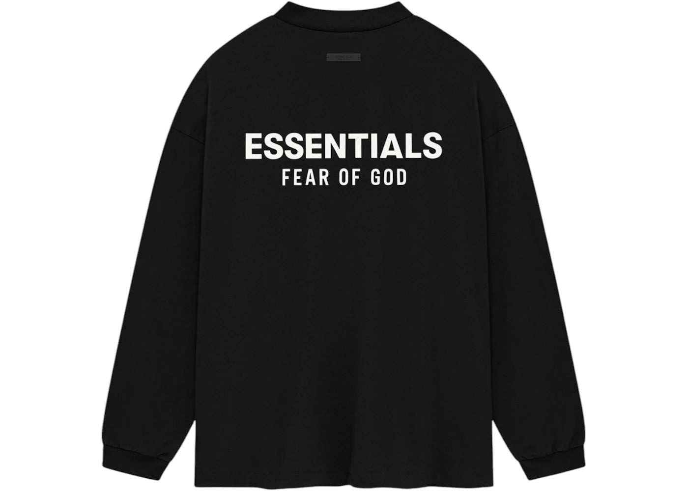 Fear of God Essentials Jersey Long Sleeve T-Shirt Black - vue secondaire B
