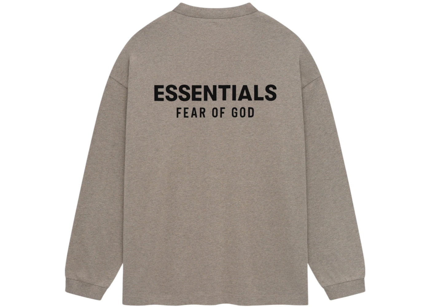Fear of God Essentials Jersey Long Sleeve T-Shirt Heather Gray - vue secondaire A