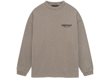 Fear of God Essentials Jersey Long Sleeve T-Shirt Heather Gray - authentic Fear of God apparel