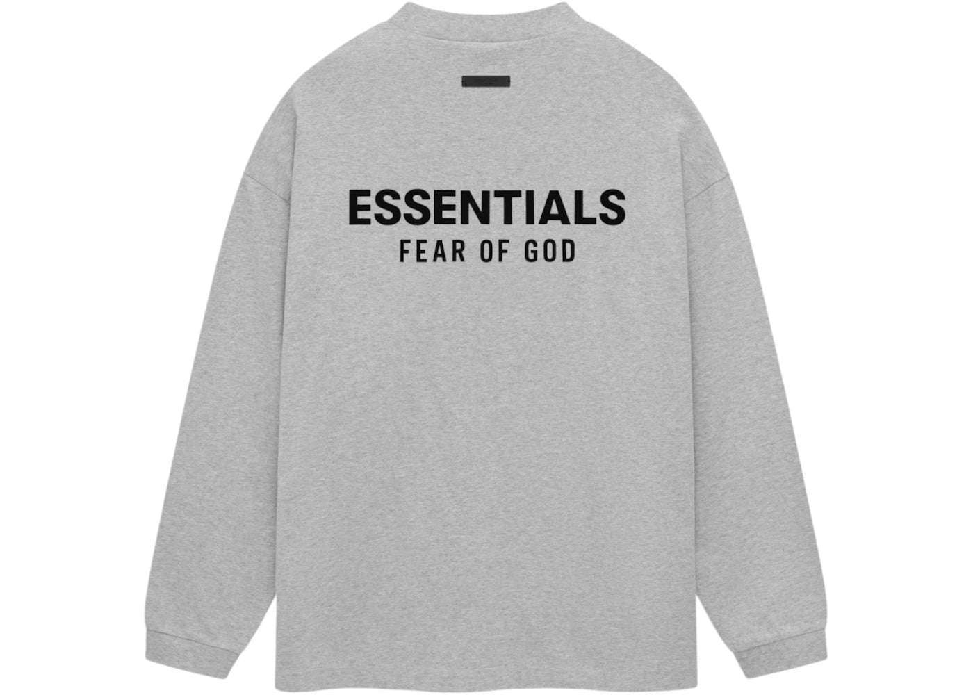 Fear of God Essentials Jersey Long Sleeve T-Shirt Light Heather Gray - vue secondaire A