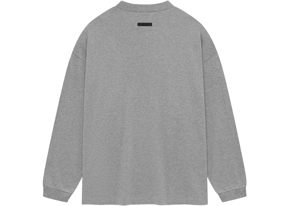Fear of God Essentials Jersey Long Sleeve Tee Dark Heather - vue secondaire B