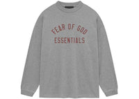 Fear of God Essentials Jersey Long Sleeve Tee Dark Heather