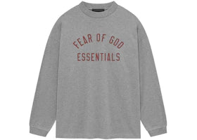Fear of God Essentials Jersey Long Sleeve Tee Dark Heather