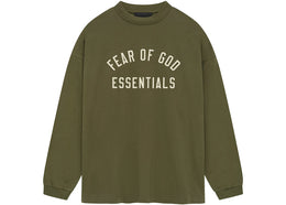 Fear of God Essentials Jersey Long Sleeve Tee Military - authentic Fear of God apparel