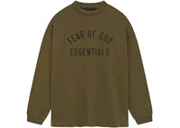Fear of God Essentials Jersey Long Sleeve Tee Olive