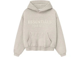 Fear of God Essentials Kids Classic Fleece Hoodie Heather Stone