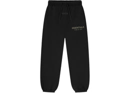 Fear of God Essentials Kids Classic Fleece Sweatpant (FW25) Jet Black - authentic Fear of God product