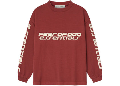 Fear of God Essentials Kids Classic Long Sleeve Tee Crimson - product view 2