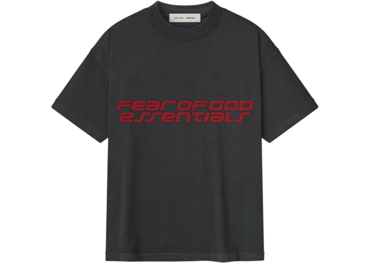 Fear of God Essentials Kids Classic Short Sleeve Tee Iron Grey - vue 360